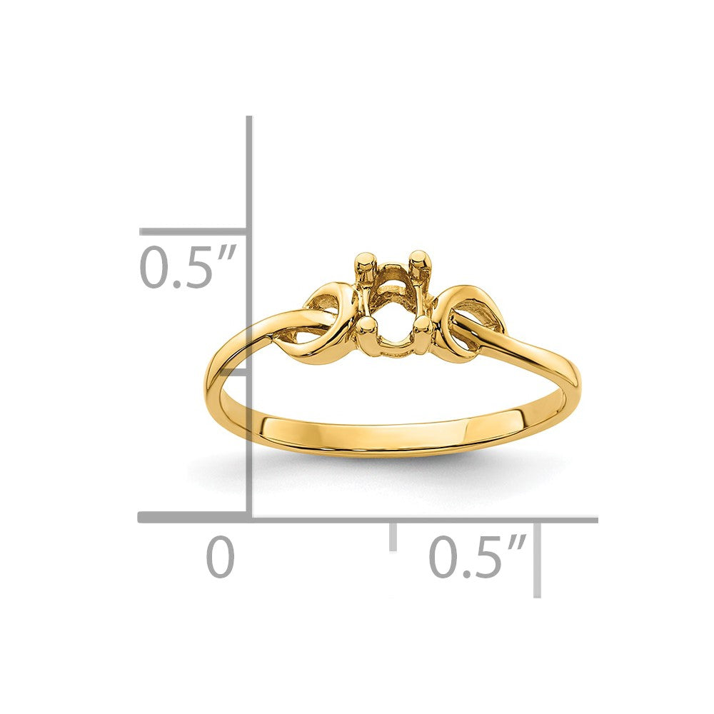 14k Gemstone Ring Mounting