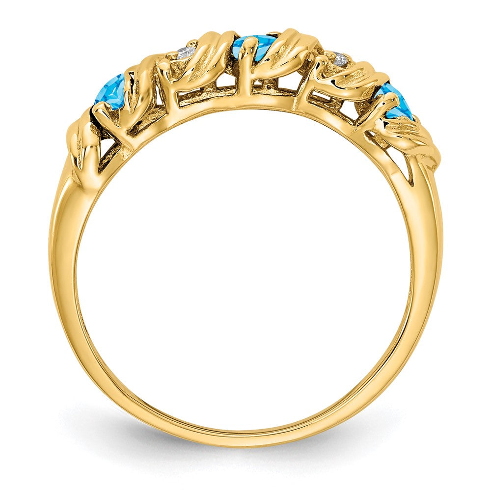 14k AA Diamond ring