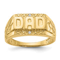 14k AAA Diamond men's ring