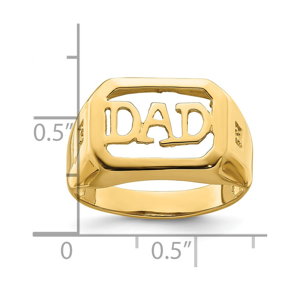 14k Dad's Ring Mounting only