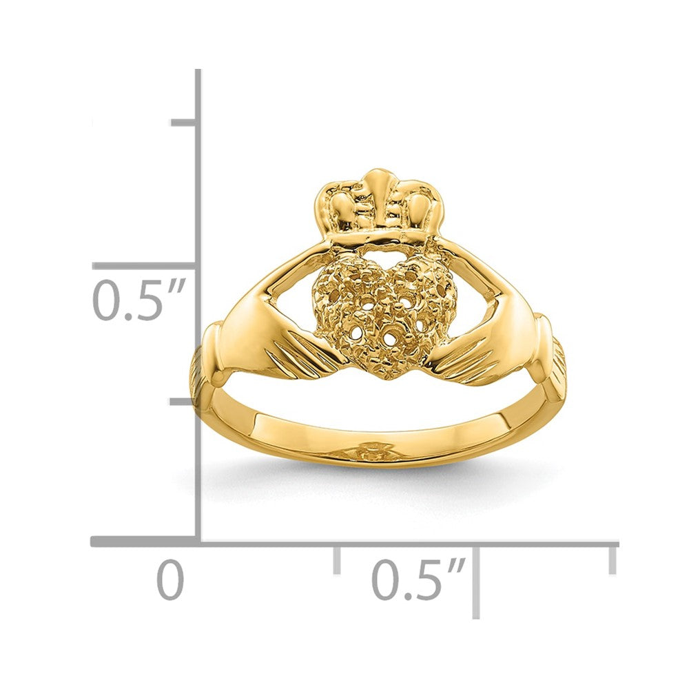 14ky Claddagh Ring Mounting