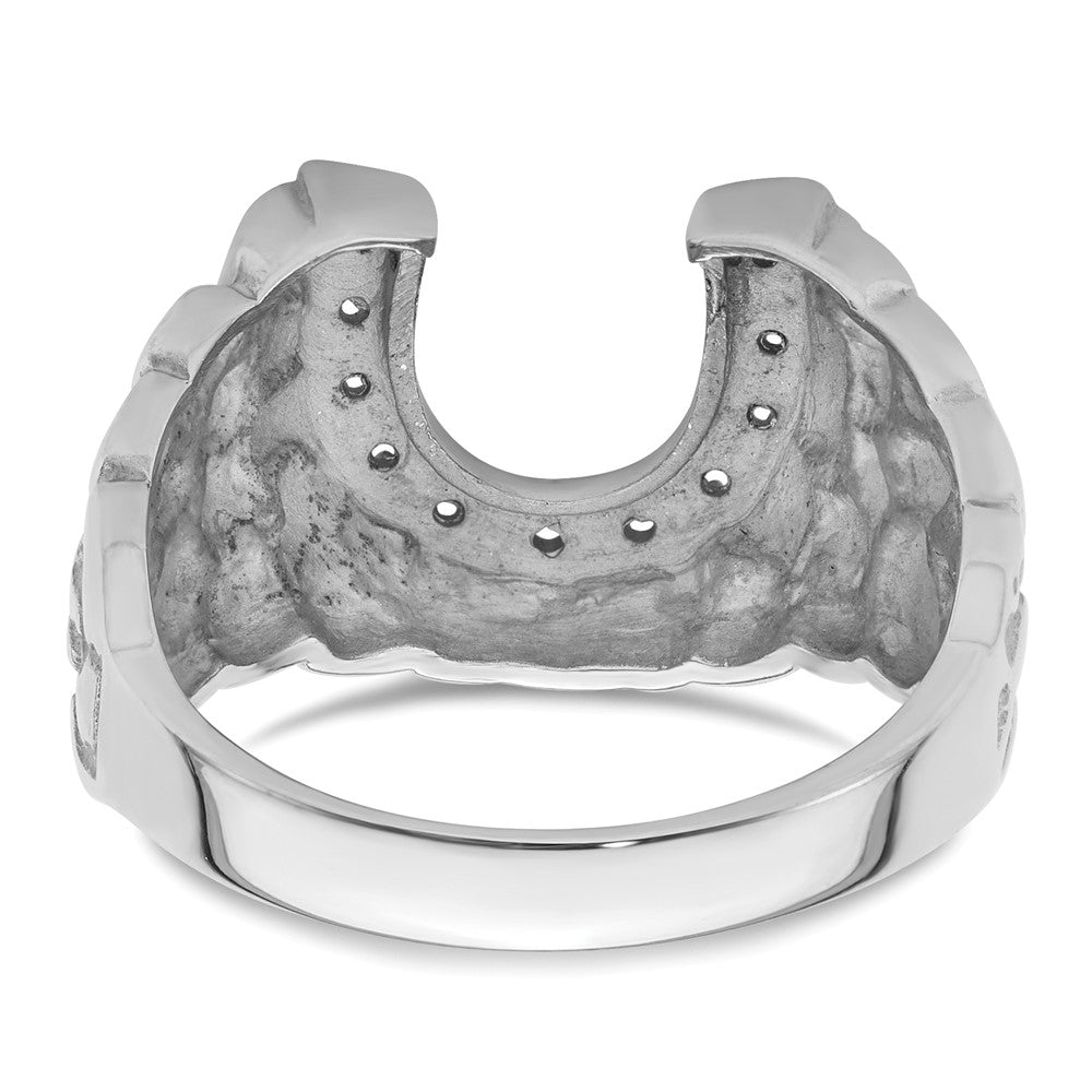 14k White Gold Men's Band Mounting