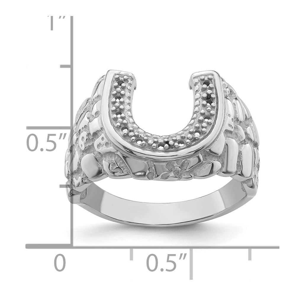 14k White Gold Men's Band Mounting