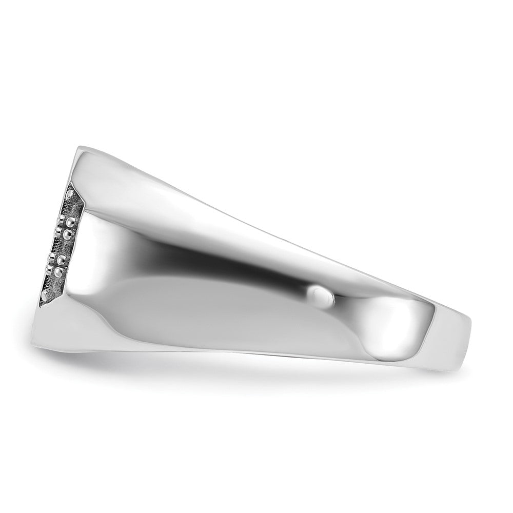 14k White Gold Men's Band Mounting
