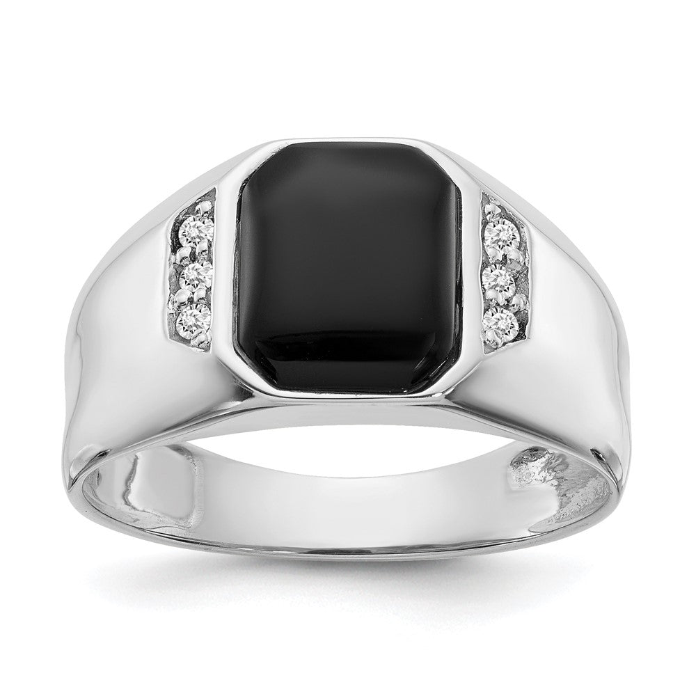 14k White Gold A Diamond Ring