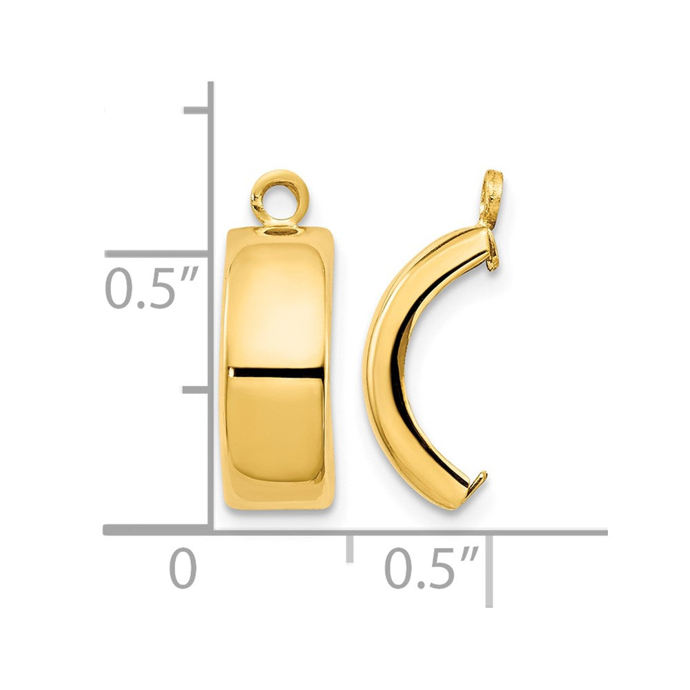 14k Polished Earring Jackets