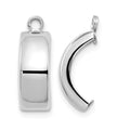 14k White Gold Polished Earring Jackets