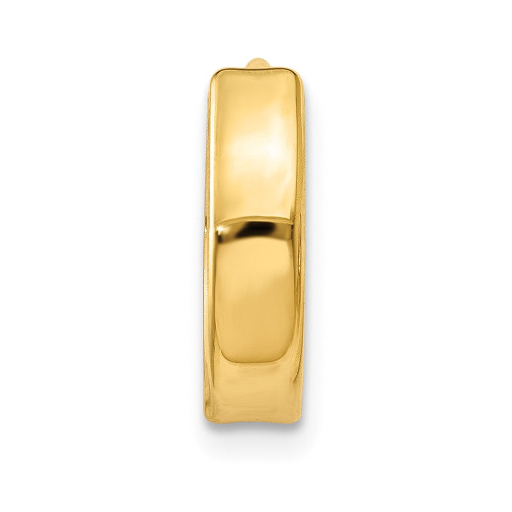 Single 14k Two-tone Hinged Hoop Earring