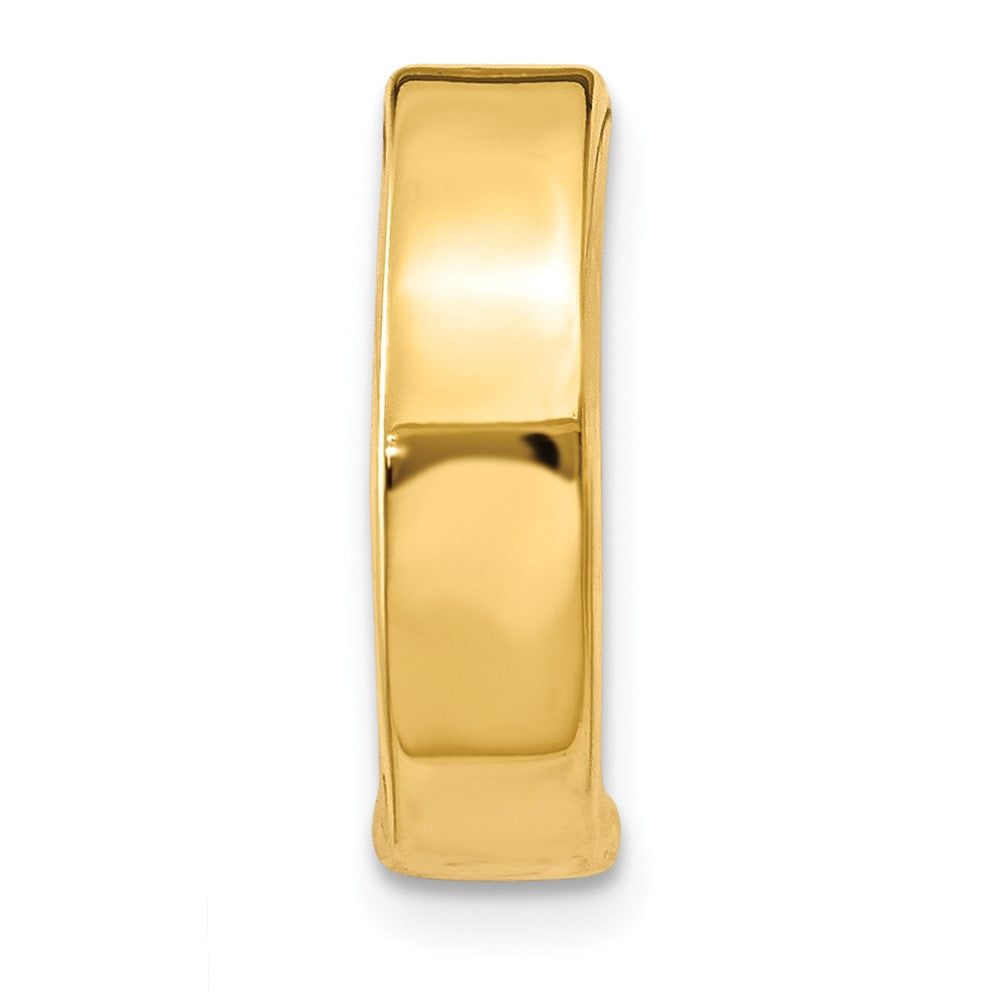 Single 14k Two-tone Hinged Hoop Earring