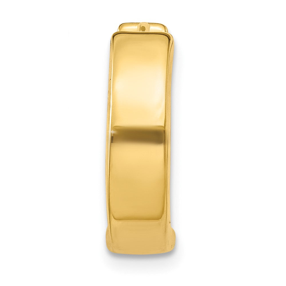 Single 14k Round Hinged Hoop Earring
