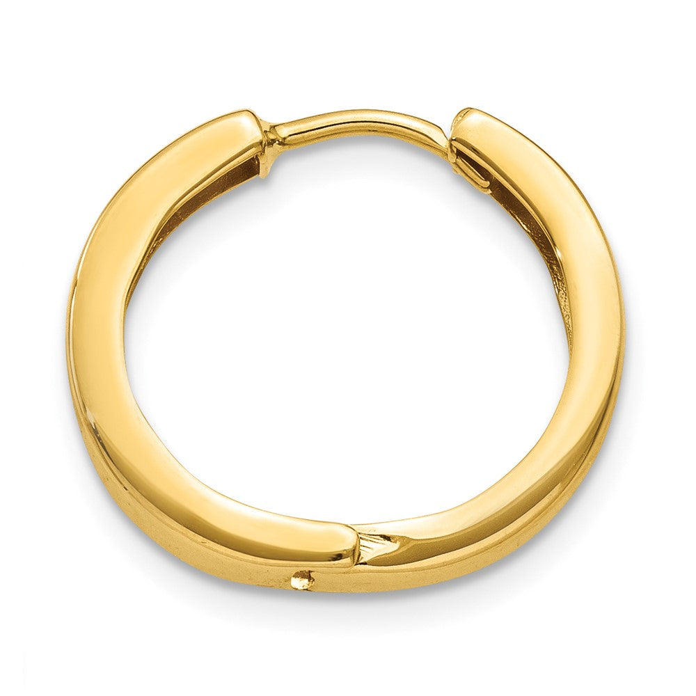 Single 14k Round Hinged Hoop Earring