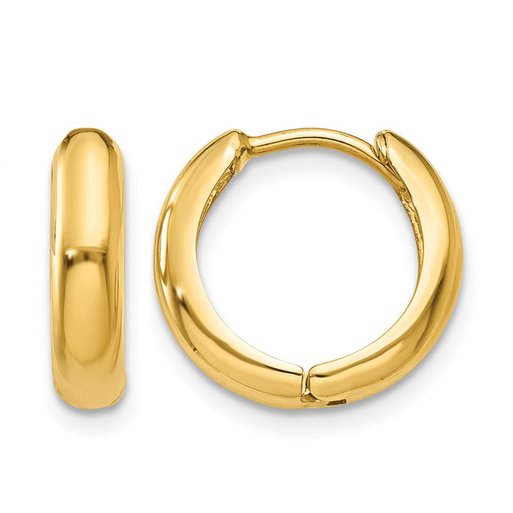 14k Polished Hinged Hoop Earrings