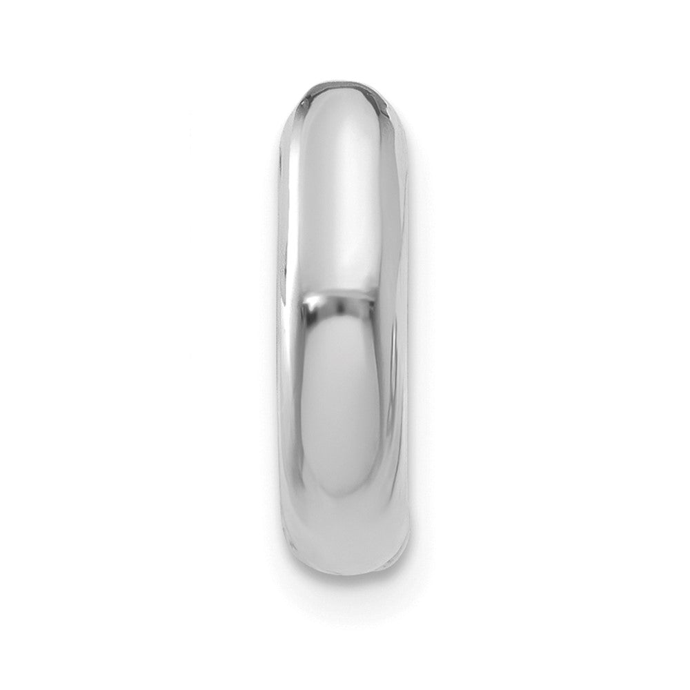Single 14k White Gold Hinged Hoop Earring