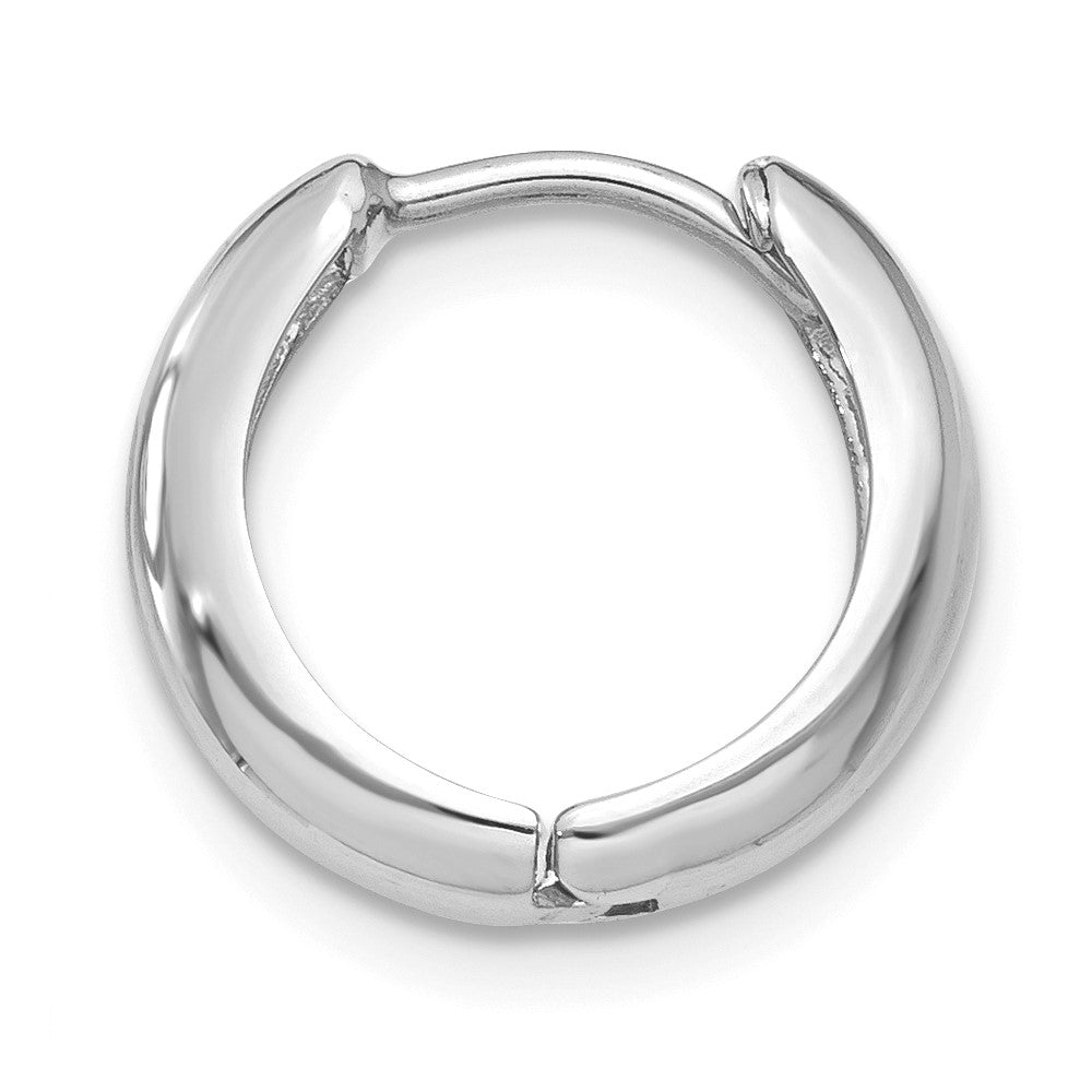 Single 14k White Gold Hinged Hoop Earring
