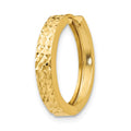 Single 14k Diamond-cut Hinged Hoop Earring