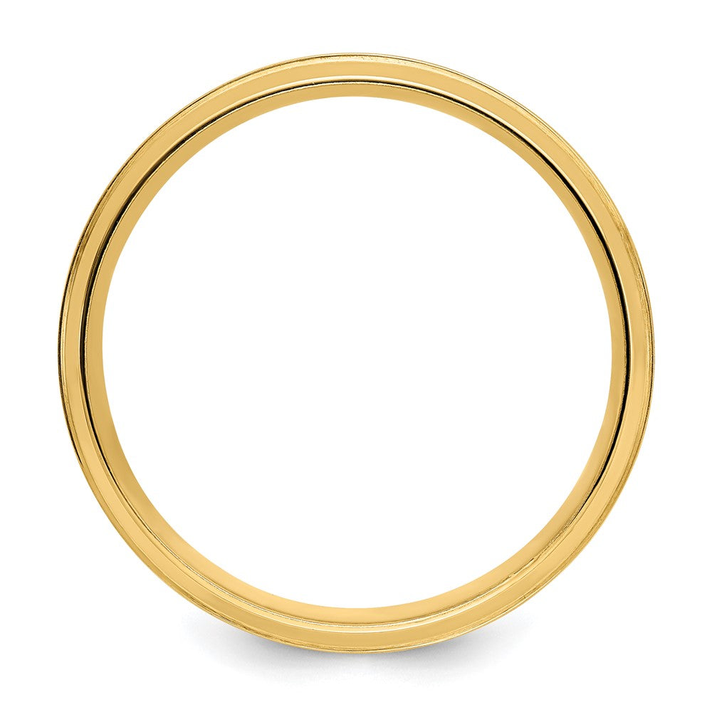 14k Rose Gold Standard Comfort Fit Brush Satin Fancy Band