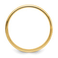 14k Yellow Gold Standard Comfort Fit Brush Satin Fancy Band