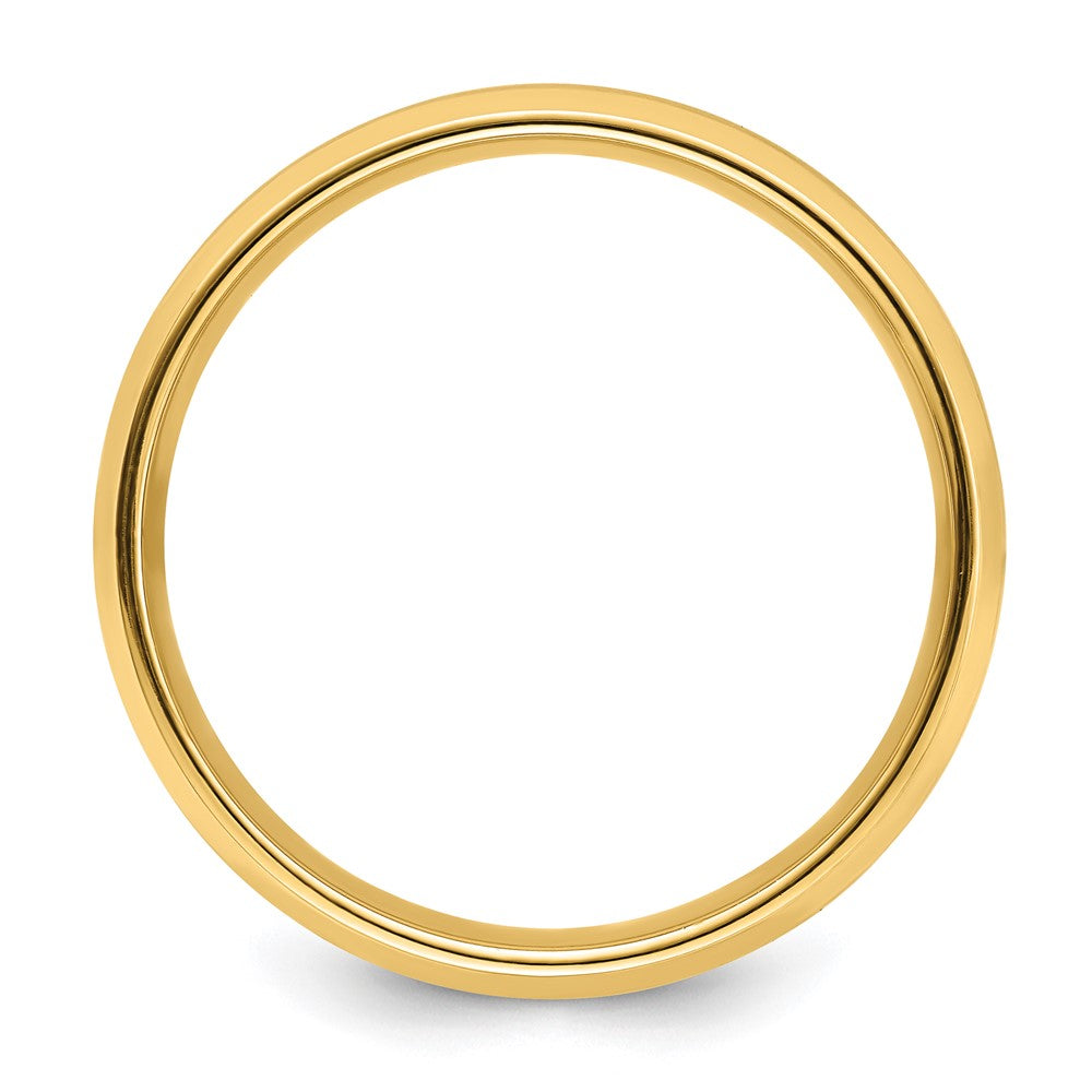 14k Yellow Gold Light Comfort Fit Brush Satin Fancy Band