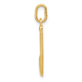 14k Yellow Gold Letter J Initial Charm