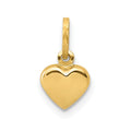 14K Polished 3-D Puffed Heart Charm