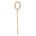 14k Heart W/Cut Out Awareness Ribbon Charm