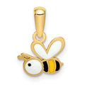 14k Enamel Bumble Bee Pendant