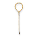 14k Polished Bubble Letter L Initial Pendant