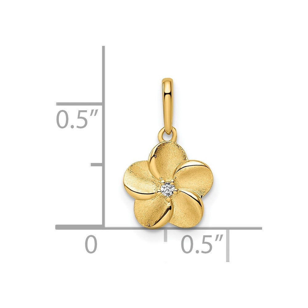 14k Flower Pendant
