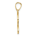 14K Script Letter J Initial Pendant