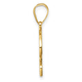 14K Script Letter P Initial Pendant