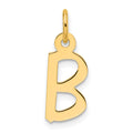 14k Slanted Block Letter B Initial Charm