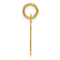14K Slanted Block Letter E Initial Charm