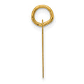 14K Slanted Block Letter J Initial Charm