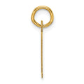 14k Slanted Block Letter Z Initial Charm