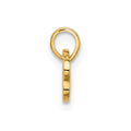 14K Polished CZ Dog Bone Pendant