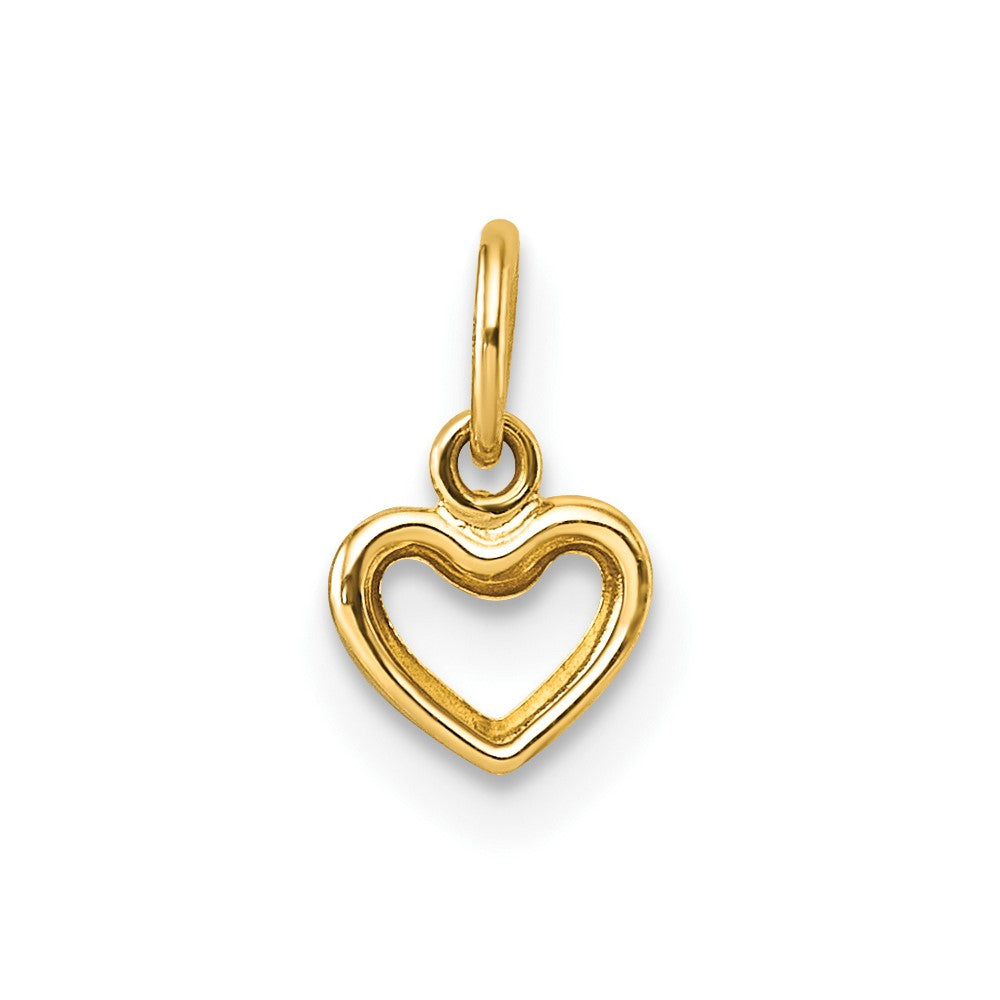 14K Polished Heart Pendant