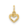 14K Polished Heart Pendant