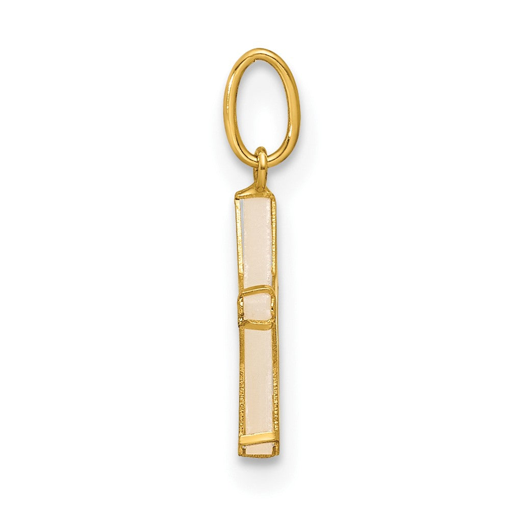 14K Polished Mother of Pearl Star Pendant