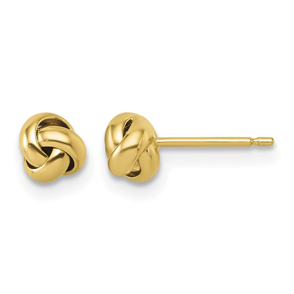 14K Polished Love Knot Post Earrings