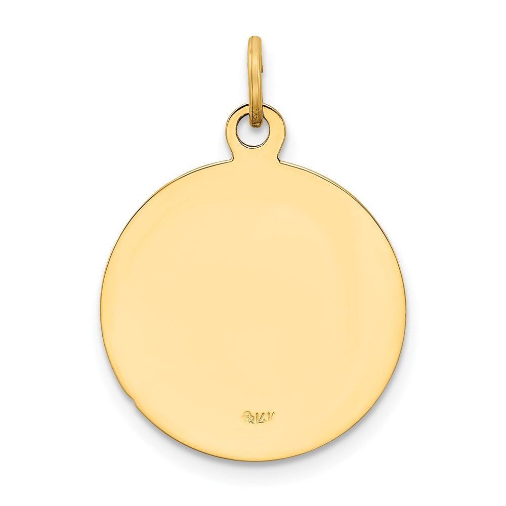 14k U.S. NAVY Insignia Disc Pendant