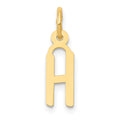 14k Small Slanted Block Letter H Initial Charm
