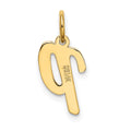 14k Small Script Letter P Initial Charm
