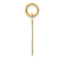 14k Medium Script Letter J Initial Charm