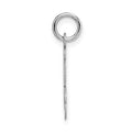 14k White Gold Medium Script Letter J Initial Charm