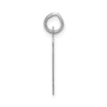14k White Gold Large Script Letter P Initial Charm
