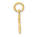 14k Small Block Letter S Initial Charm