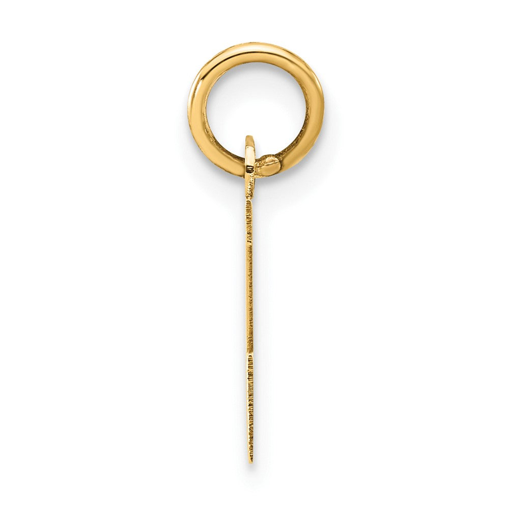 14k Small Block Initial Z Charm