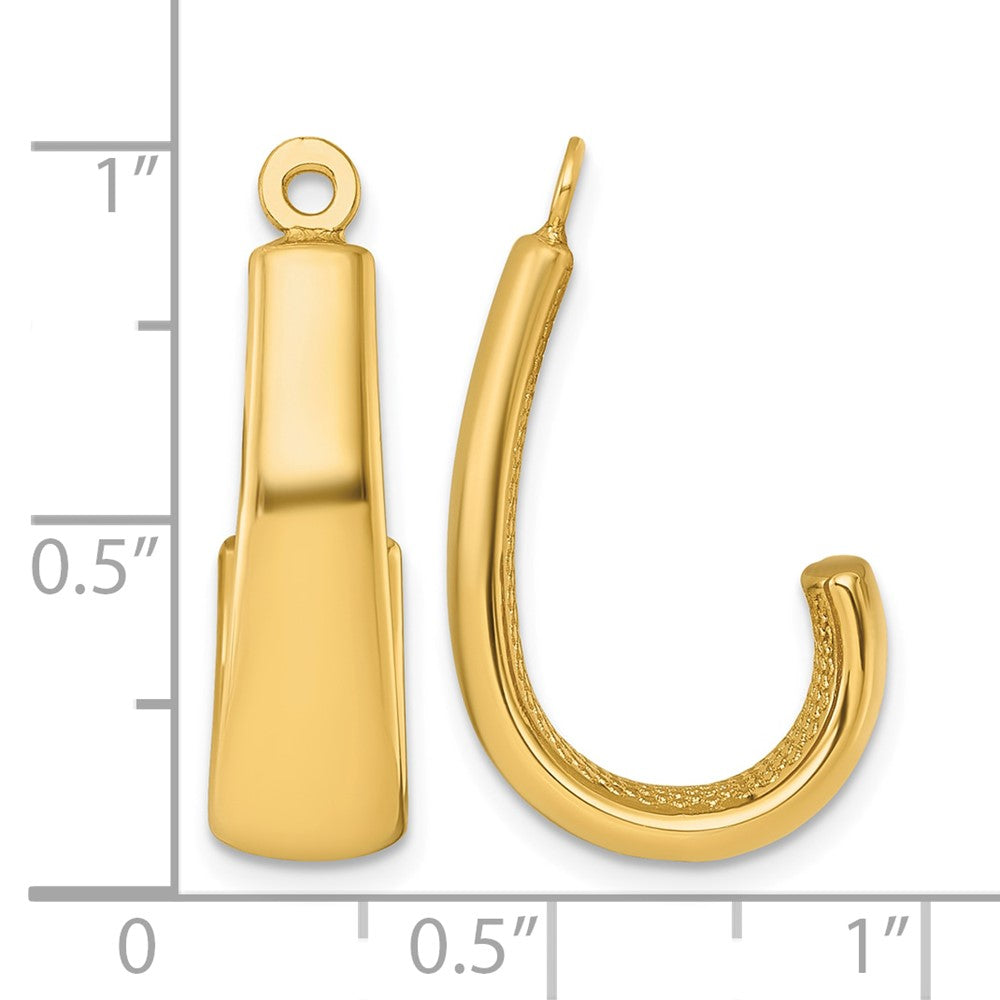 14k J Hoop Earring Jackets