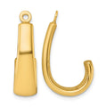 14k J Hoop Earring Jackets