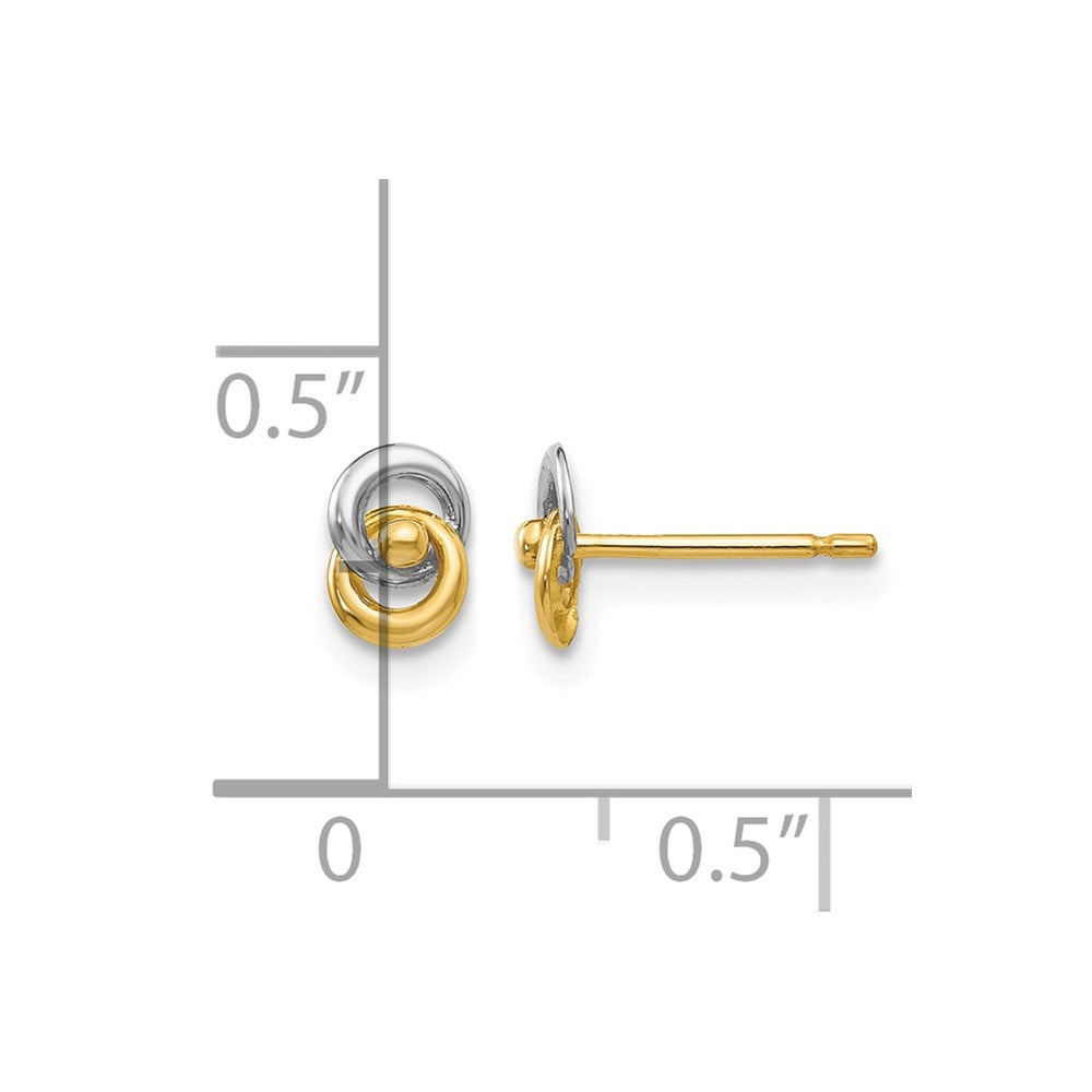 14k & Rhodium Love Knot Ear